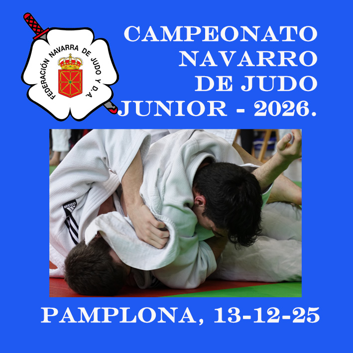 CAMPEONATO NAVARRO JUNIOR 2026. 13-12-25. Listados y Horarios